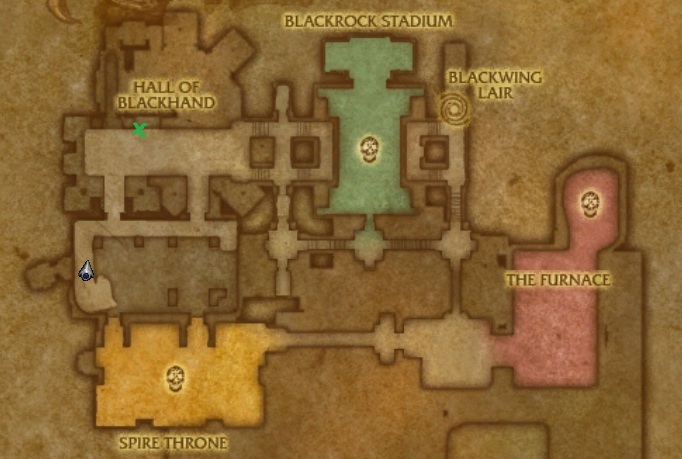 Upper Blackrock Spire Map